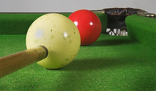 Imagen de una mesa de snooker